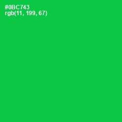 #0BC743 - Malachite Color Image