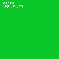 #0BC82A - Green Color Image
