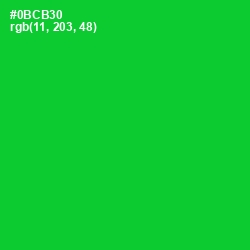 #0BCB30 - Green Color Image