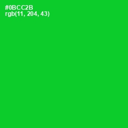 #0BCC2B - Green Color Image