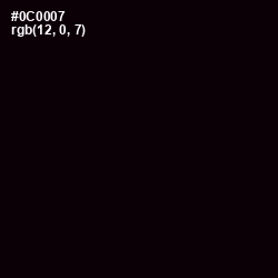 #0C0007 - Cod Gray Color Image