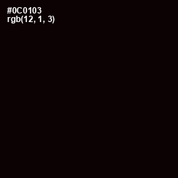 #0C0103 - Black Color Image