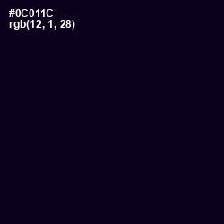 #0C011C - Black Russian Color Image