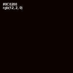 #0C0200 - Black Color Image