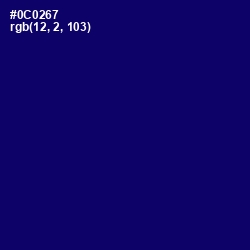 #0C0267 - Arapawa Color Image