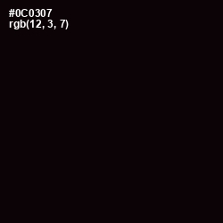 #0C0307 - Cod Gray Color Image