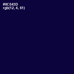 #0C043D - Black Rock Color Image