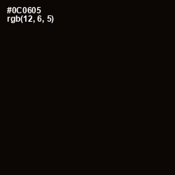 #0C0605 - Cod Gray Color Image