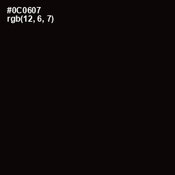 #0C0607 - Cod Gray Color Image