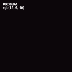 #0C060A - Cod Gray Color Image