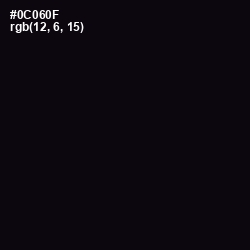 #0C060F - Cod Gray Color Image