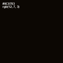 #0C0703 - Cod Gray Color Image