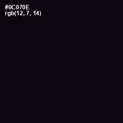 #0C070E - Cod Gray Color Image