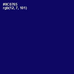 #0C0765 - Arapawa Color Image