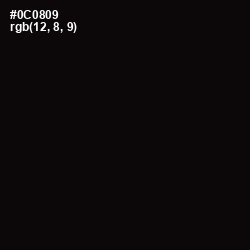 #0C0809 - Cod Gray Color Image