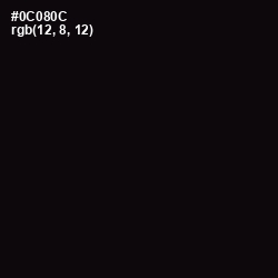 #0C080C - Cod Gray Color Image