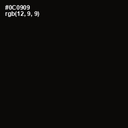 #0C0909 - Cod Gray Color Image