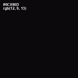 #0C090D - Cod Gray Color Image