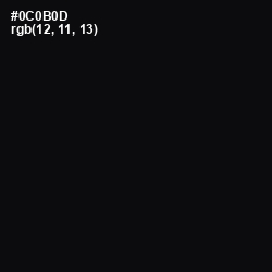 #0C0B0D - Cod Gray Color Image