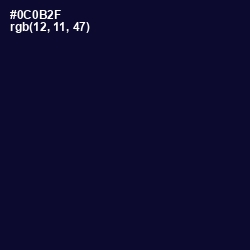 #0C0B2F - Black Rock Color Image