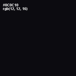 #0C0C10 - Cinder Color Image
