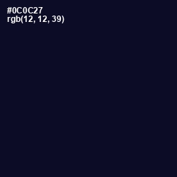 #0C0C27 - Black Pearl Color Image
