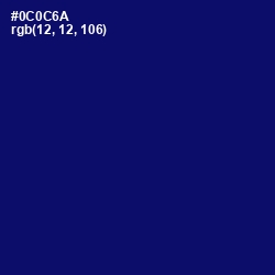 #0C0C6A - Arapawa Color Image