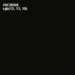 #0C0D0A - Cod Gray Color Image