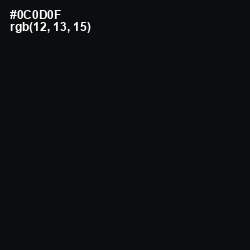 #0C0D0F - Woodsmoke Color Image