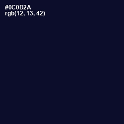 #0C0D2A - Black Pearl Color Image