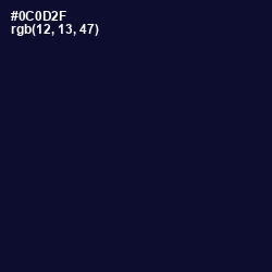 #0C0D2F - Black Rock Color Image