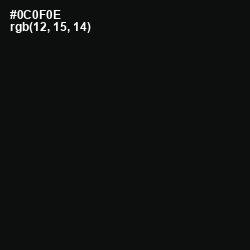 #0C0F0E - Woodsmoke Color Image