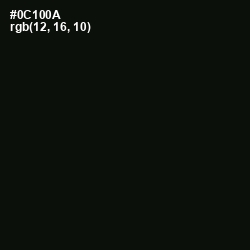 #0C100A - Gordons Green Color Image