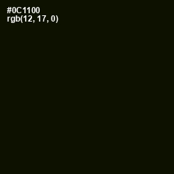 #0C1100 - Black Forest Color Image