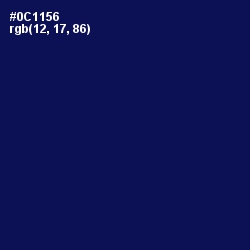 #0C1156 - Gulf Blue Color Image