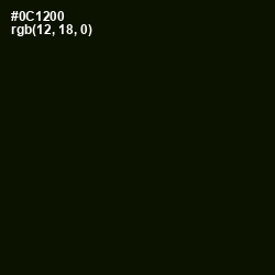 #0C1200 - Black Forest Color Image