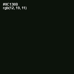 #0C130B - Gordons Green Color Image
