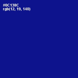 #0C138C - Ultramarine Color Image