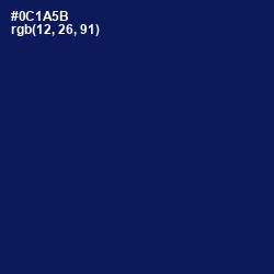 #0C1A5B - Gulf Blue Color Image
