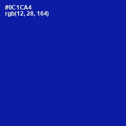 #0C1CA4 - Torea Bay Color Image