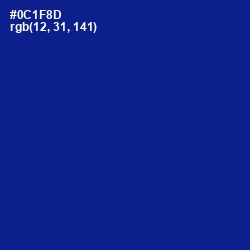 #0C1F8D - Ultramarine Color Image