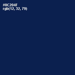 #0C204F - Blue Whale Color Image
