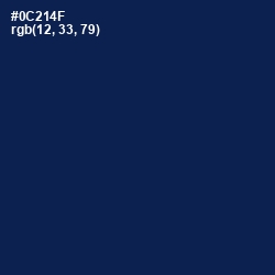 #0C214F - Blue Whale Color Image