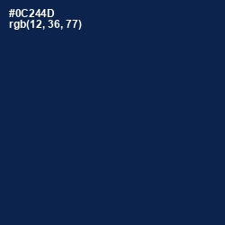 #0C244D - Blue Whale Color Image