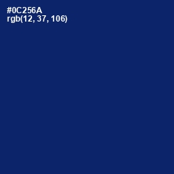 #0C256A - Deep Sapphire Color Image