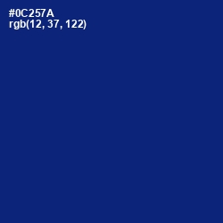 #0C257A - Catalina Blue Color Image