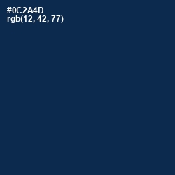 #0C2A4D - Blue Whale Color Image