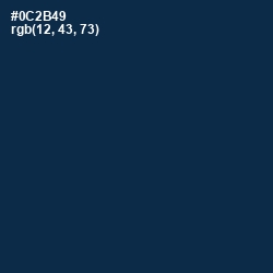 #0C2B49 - Blue Whale Color Image