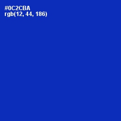 #0C2CBA - Persian Blue Color Image