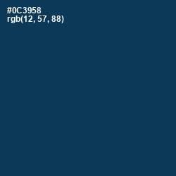 #0C3958 - Tarawera Color Image
